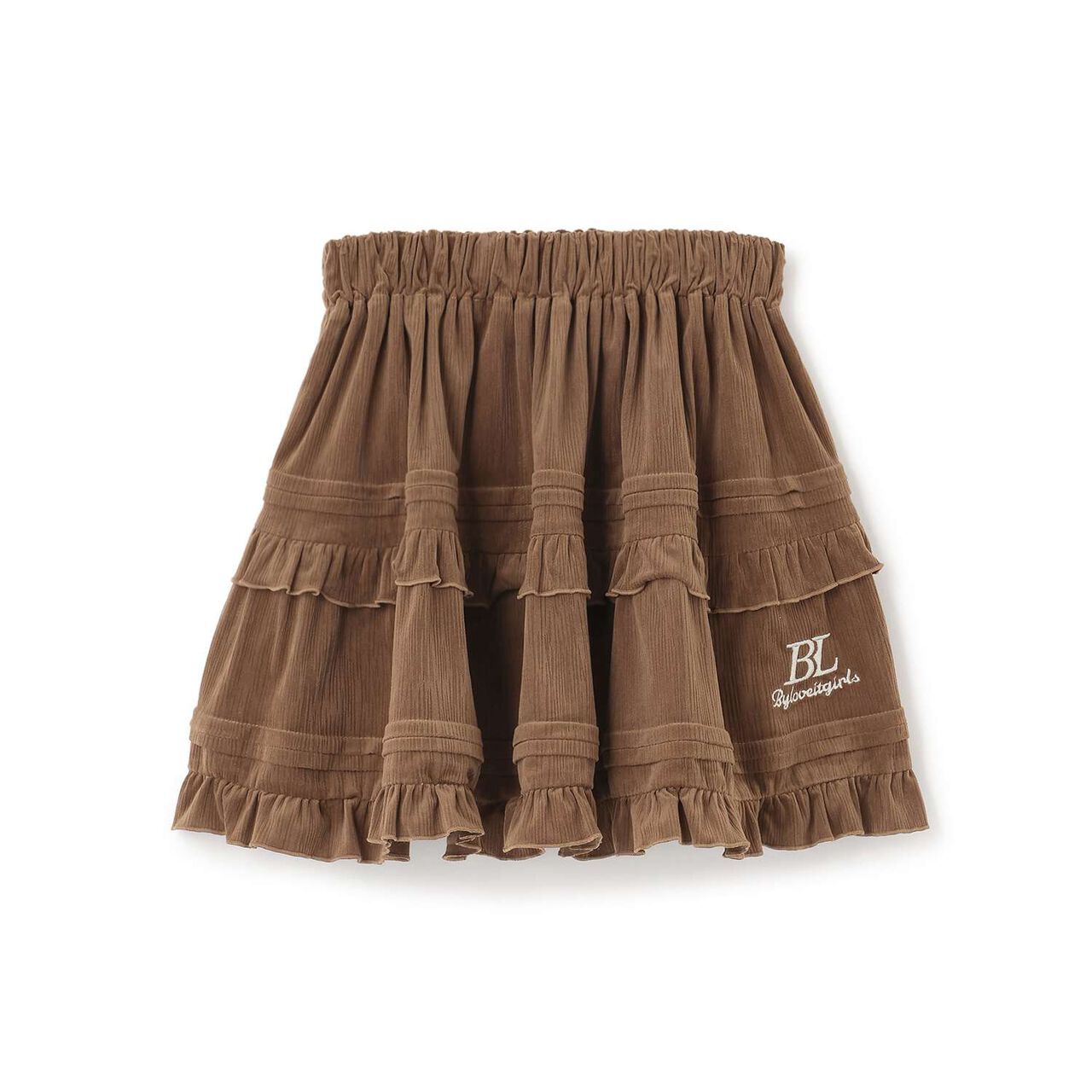 Calla Crepe Tiered Skirt,Black, large image number 8