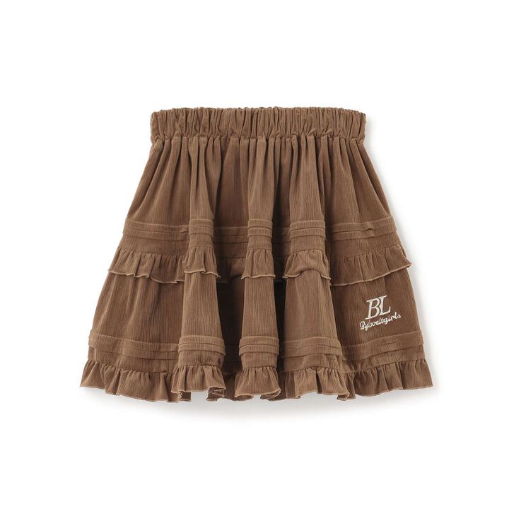 Calla Crepe Tiered Skirt,Black, medium image number 8