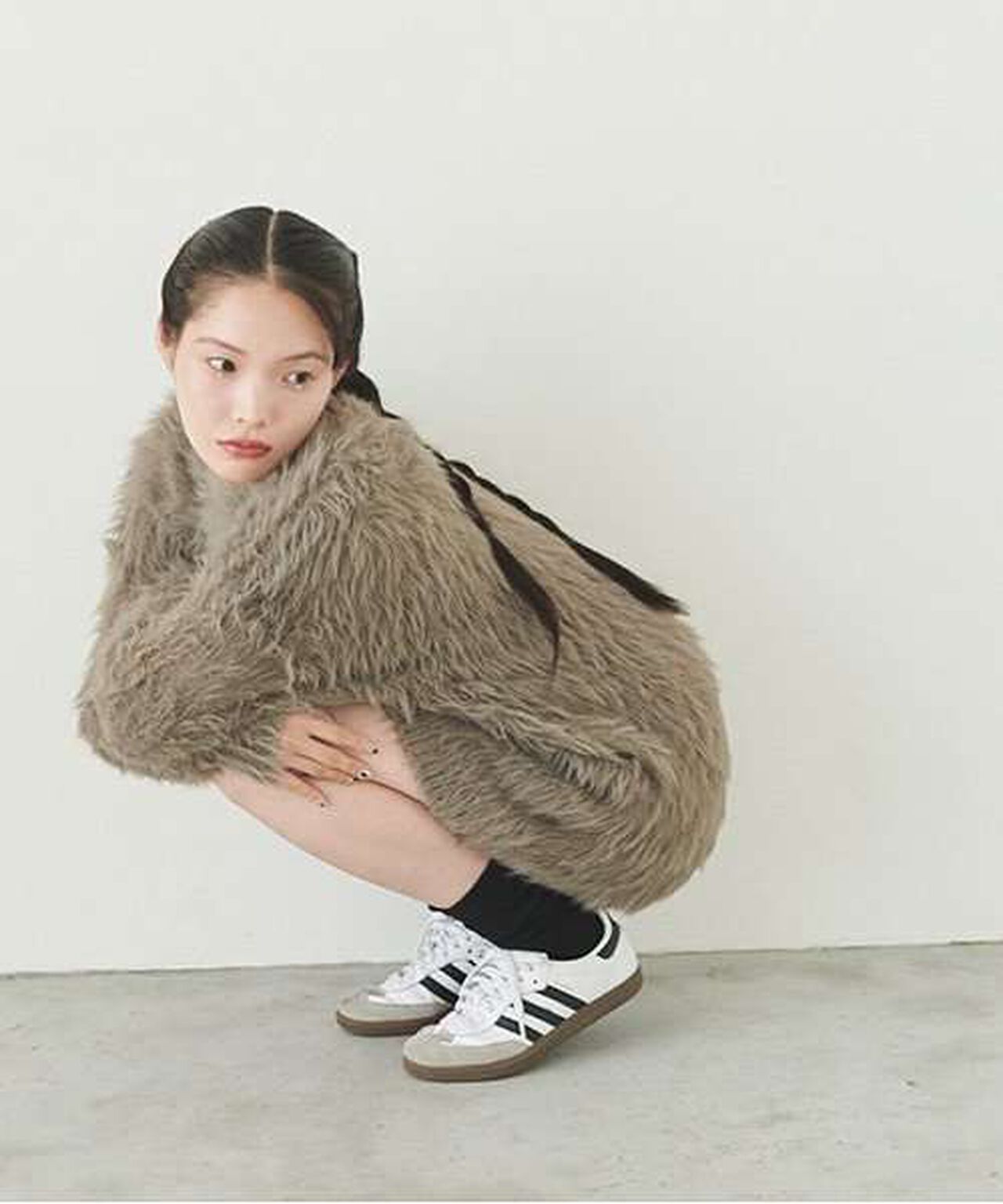 Shaggy Mini One-Piece Dress,Mocha tea, large image number 10