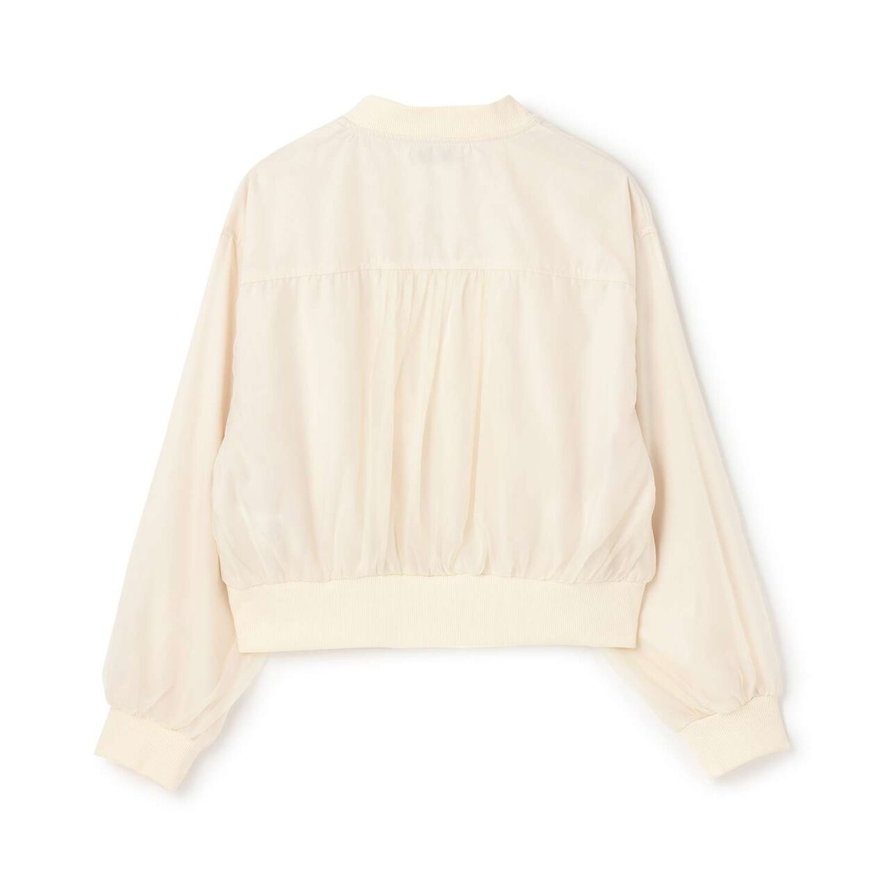 Sheer Bomber Jacket,Black, large image number 1