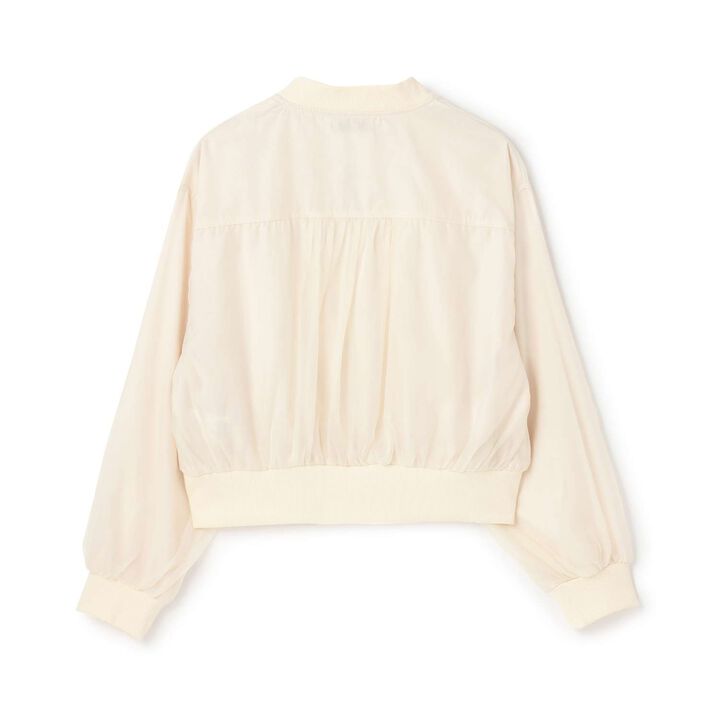 Sheer Bomber Jacket,Black, medium image number 1