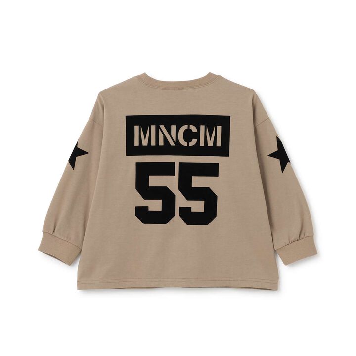 Anti-Stain Quick-Dry Back Print T-Shirt [MNCM],Navy, medium image number 5