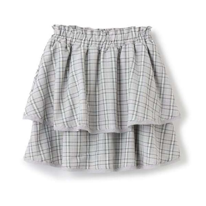Tiered Frill Skirt with Shorts,Gray, medium image number 19