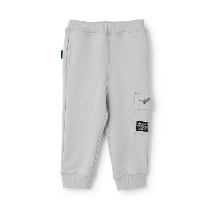 [Popular Item Restocked] [Not Available at Physical Stores] Dinosaur Embroidered Ribbed Hem Cargo Pants,, medium