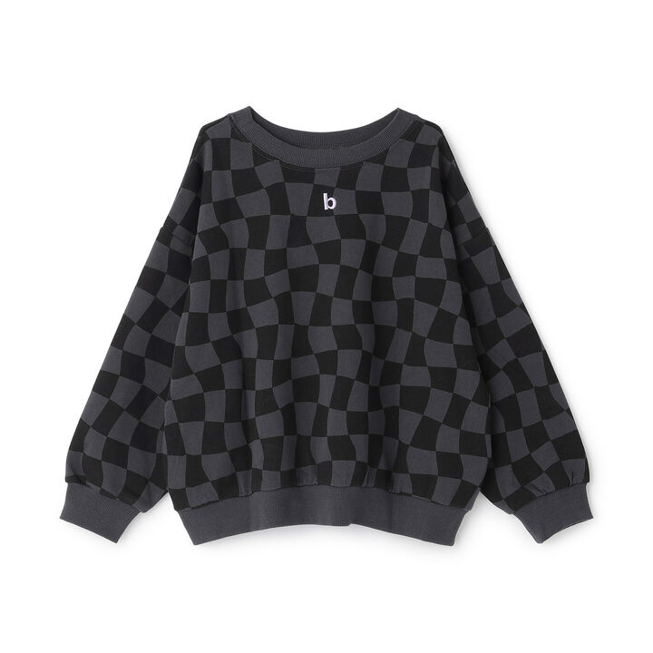 All-Over Pattern Sweatshirt [Kids Boys],Charcoal gray, medium image number 2