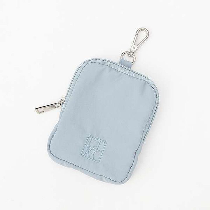 Big Nylon Shoulder Bag with Pouch,Sax blue, medium image number 9