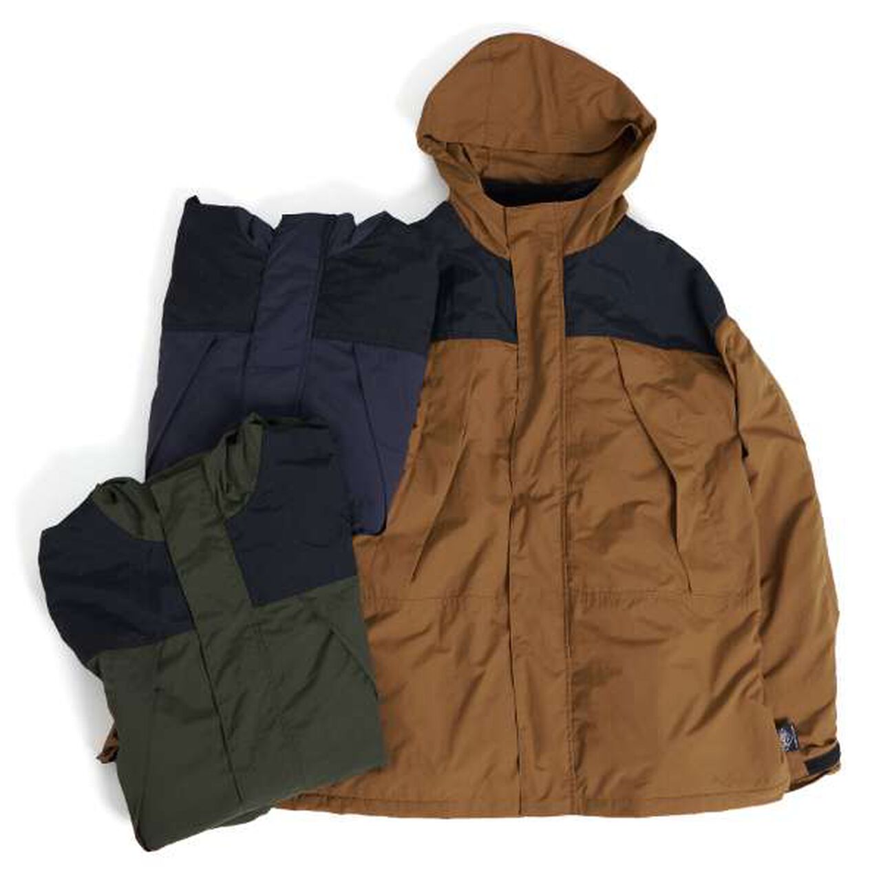 Water-Repellent Nylon 3-Way Coat with Boa Inner,Khaki, large image number 10