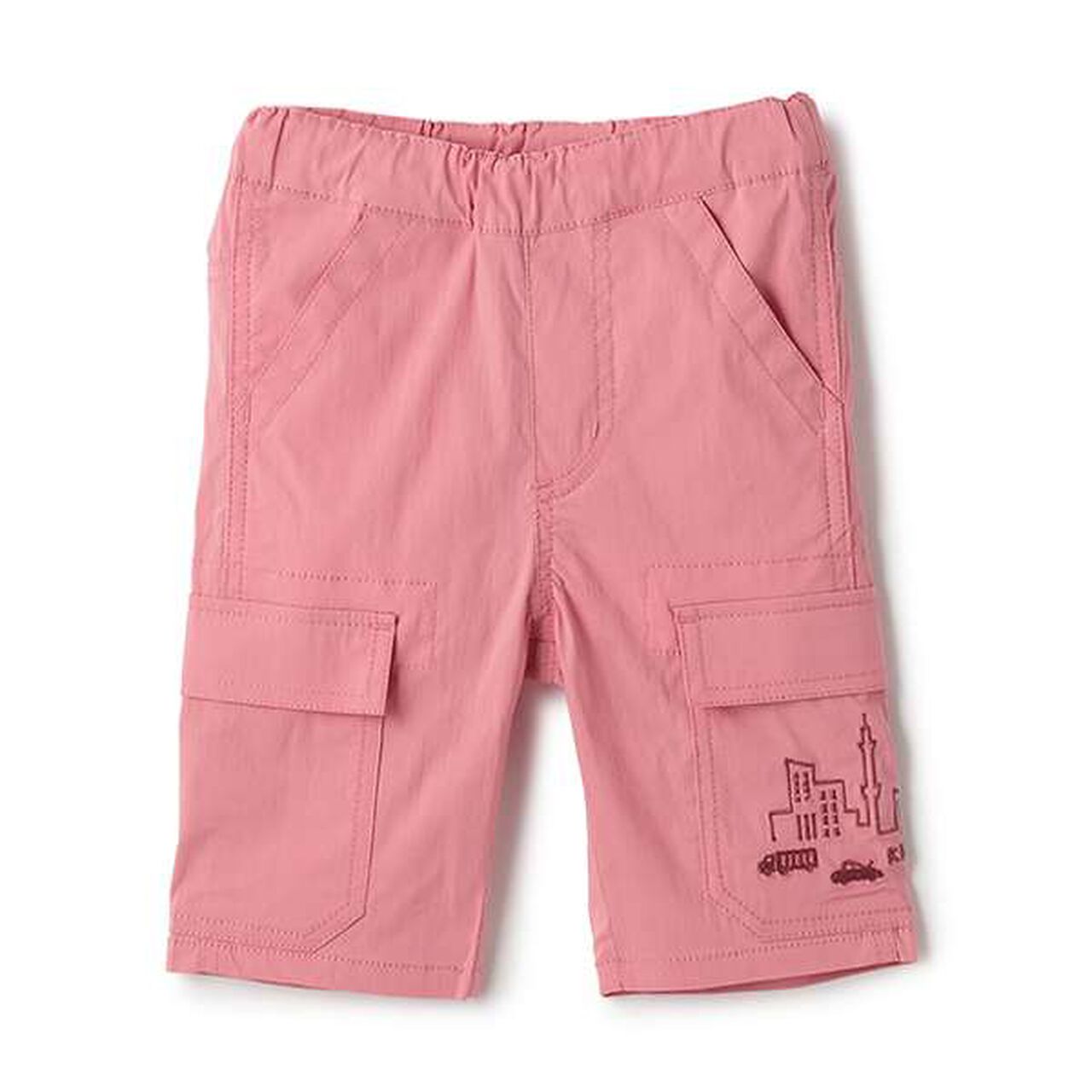 Car and City Embroidery 6/10 Cargo Pants,Moderate pink, large image number 0