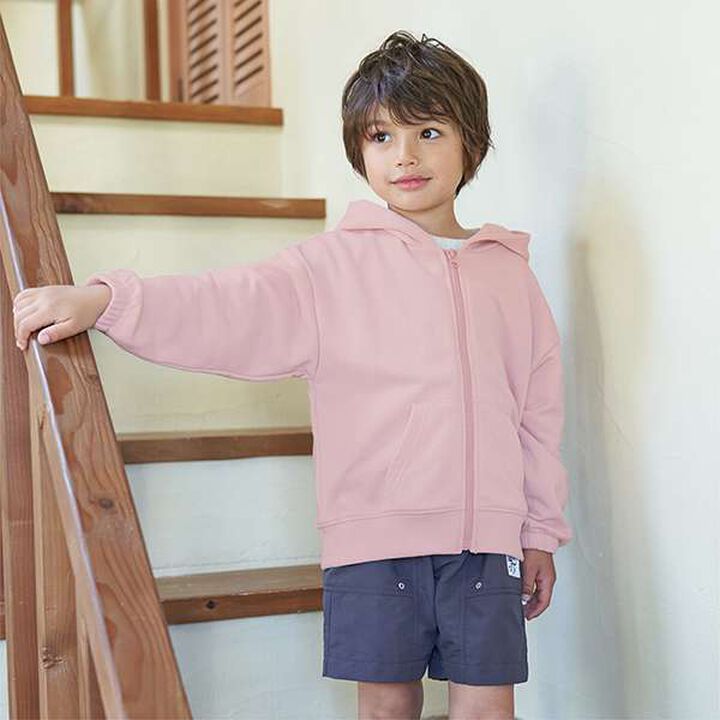 [Versatile Item] Drop Simple Zip Parka,Sax blue, medium image number 20