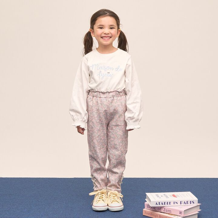 [Quick-Dry UV Non-Crumbling] Muteki T Logo Embroidery Shirred Sleeve Top,Yellow green, medium image number 14