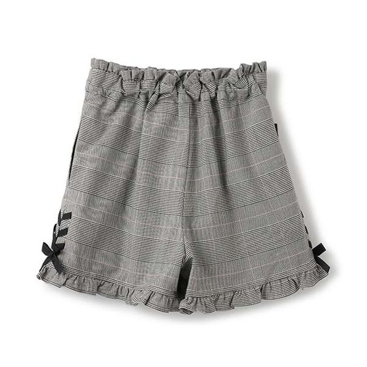 Glen Check Shorts with Pouch,Gray, medium image number 1