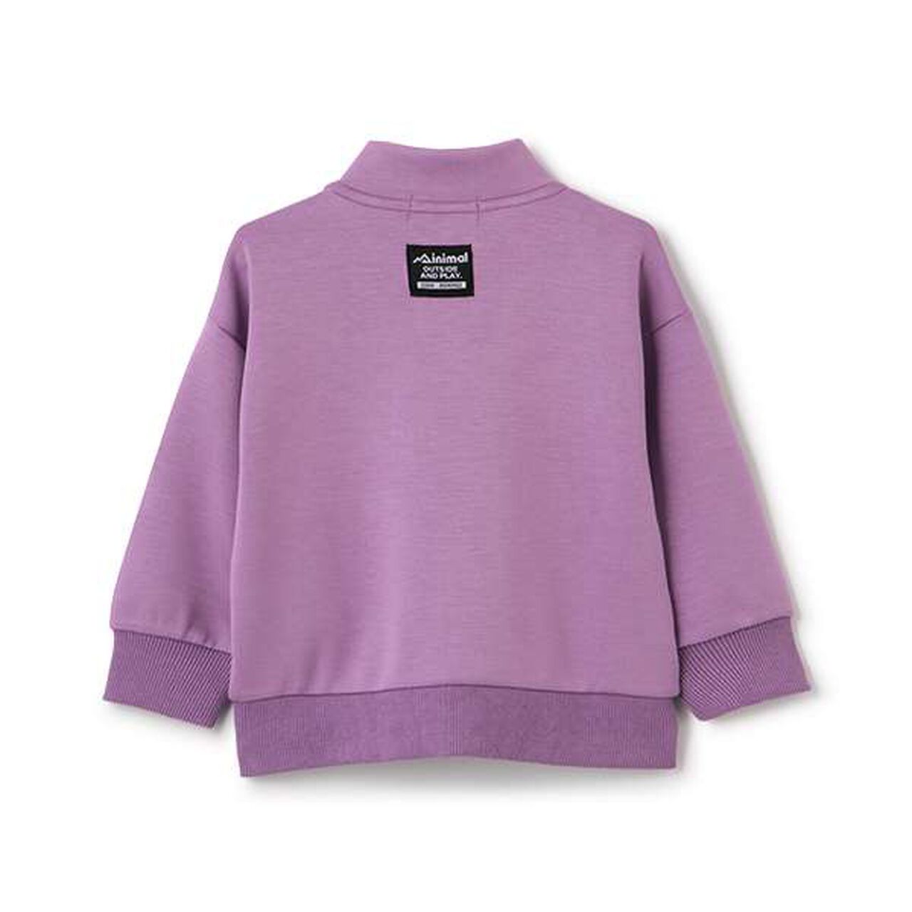 [Water-Repellent] Ponte Zip Stand Collar,Black, large image number 1