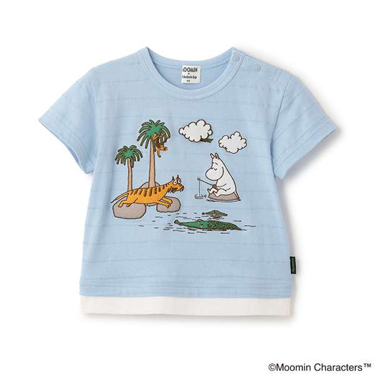 MOOMIN Jungle Embroidery Short Sleeve T-Shirt,Red, large image number 12