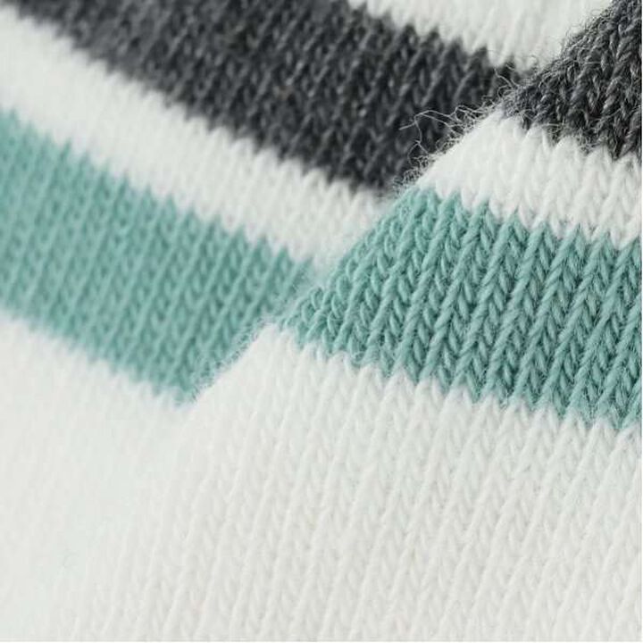 [Made in Japan] [PEANUTS] Striped Crew Socks,Off white, medium image number 4