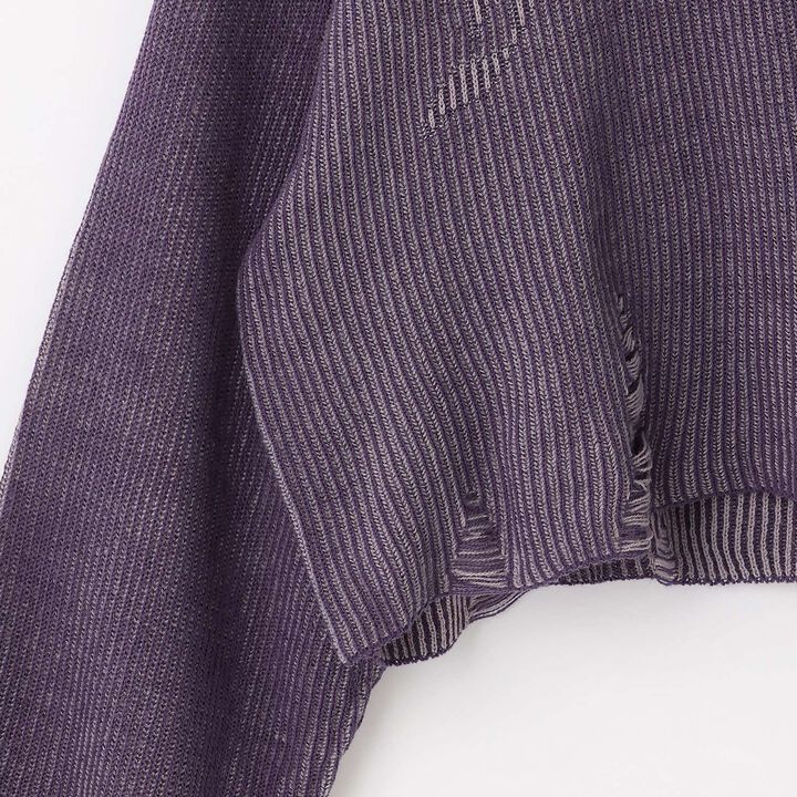 [LTXC] Logo Vintage Cropped Knitwear,Purple, medium image number 12