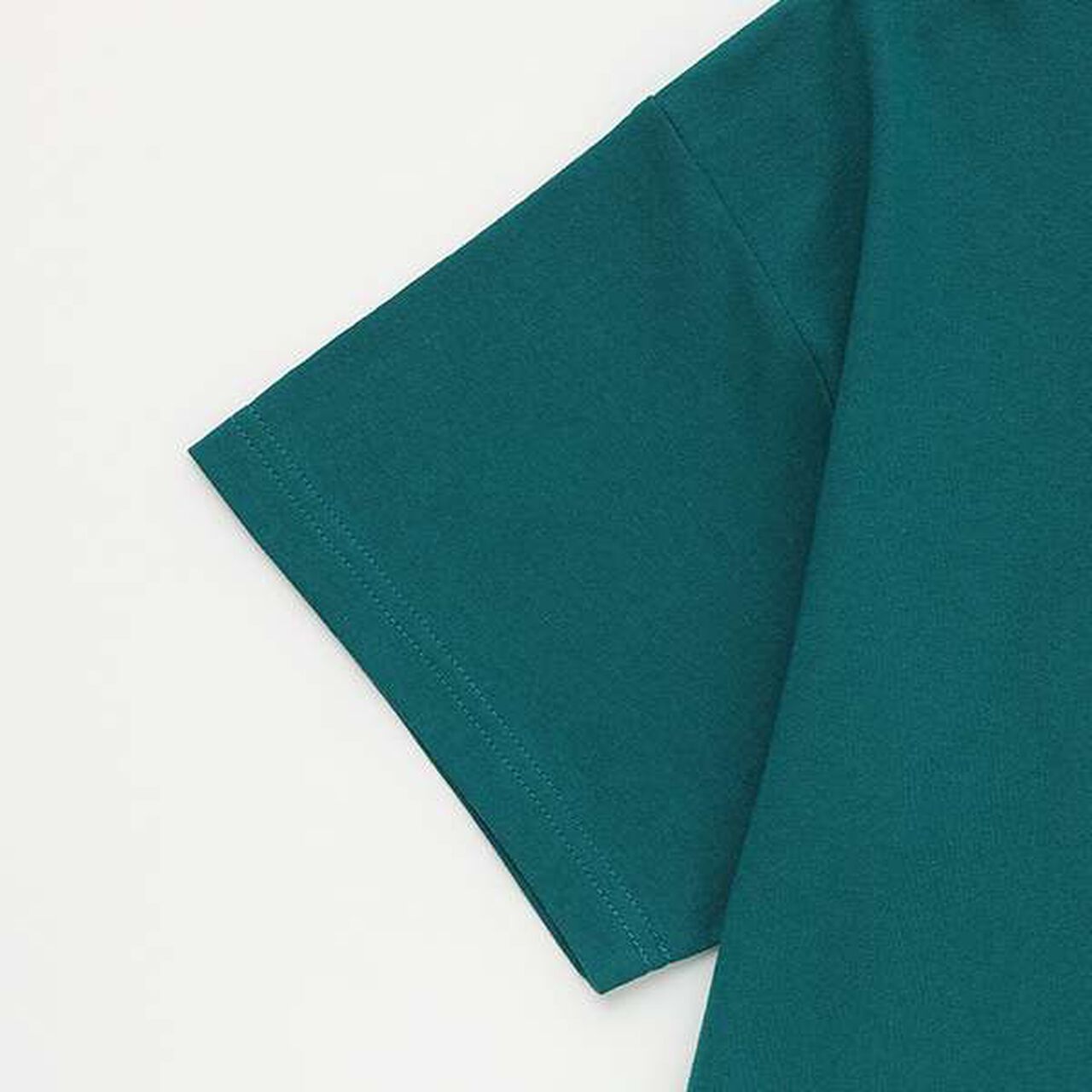 Circle Logo Embroidery T-Shirt,Green, large image number 4