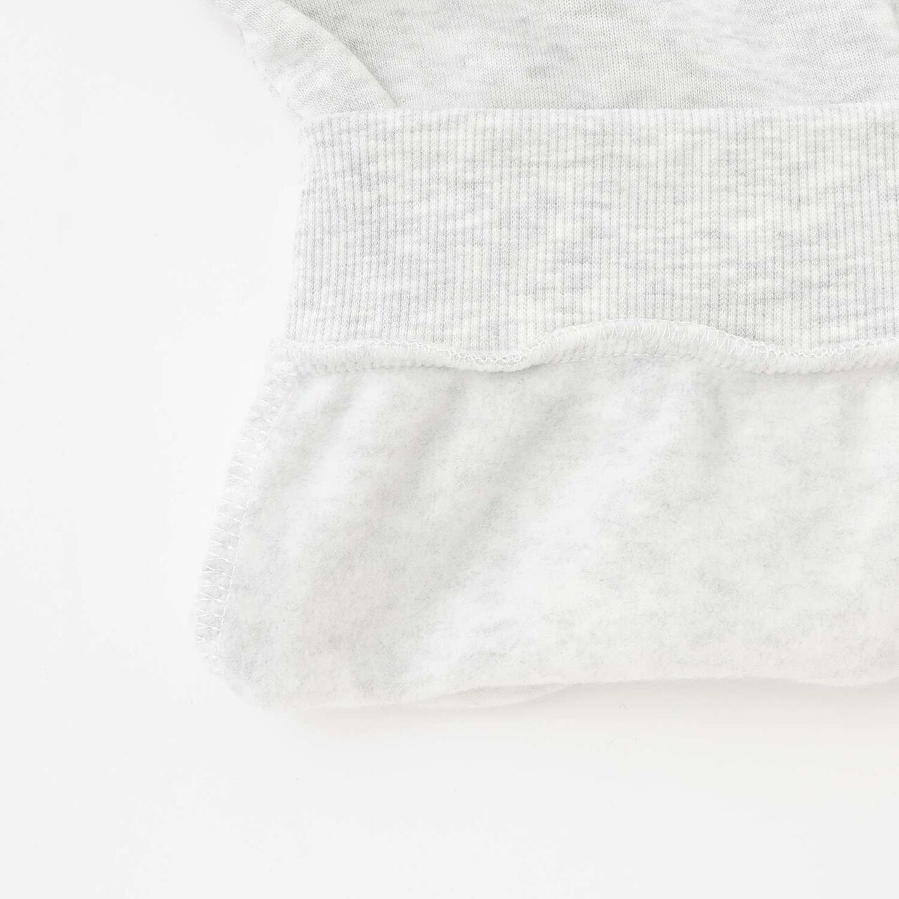 Brushed Fabric Logo Long-Sleeve Top & Pants Set [Loungewear/Pajamas],Pink, large image number 7