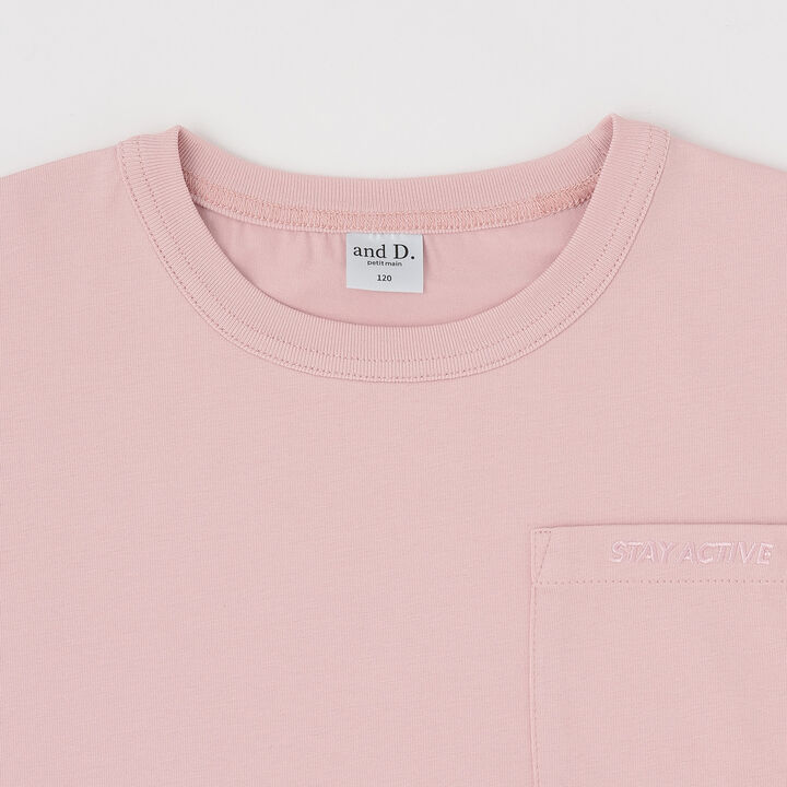 [Cool Touch] [UV Protection] Pocket Short-Sleeve T-Shirt,Pink, medium image number 15