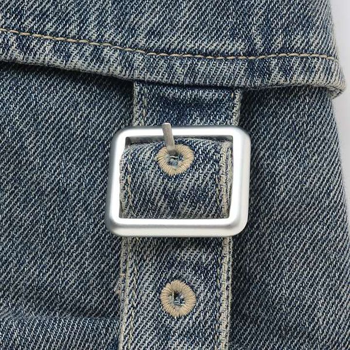 [LTXC] Cargo Denim Mini Skirt,Khaki, medium image number 9