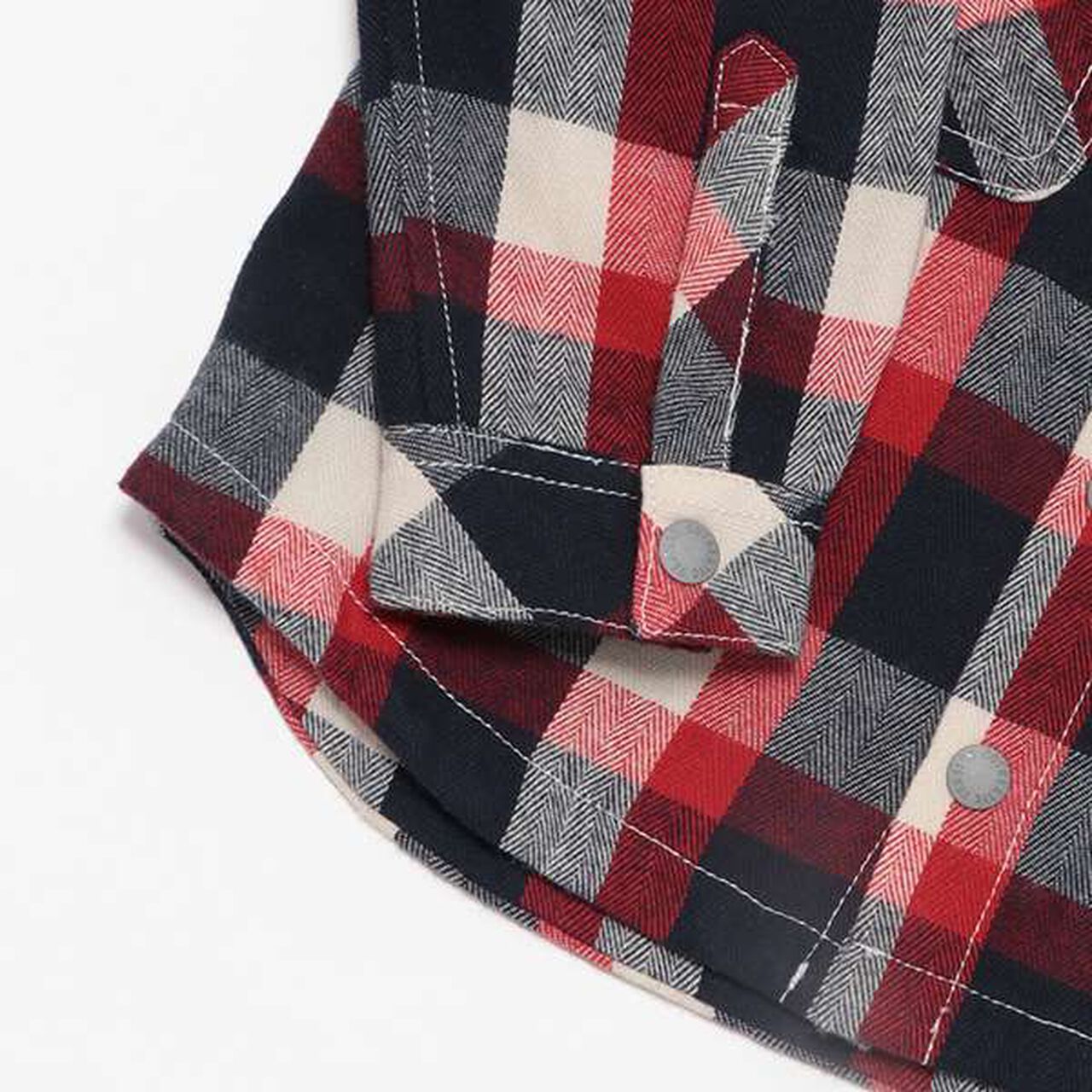 Dinosaur Check Long-Sleeve Shirt,Green, large image number 5