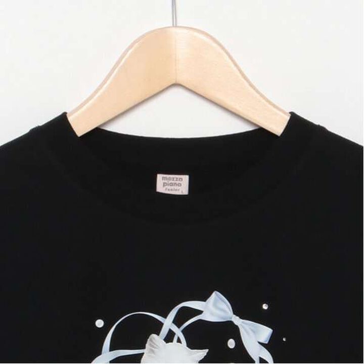 [GOOD PRICE] Bonjour Chaton Long-Sleeve T-Shirt,Black, medium image number 12