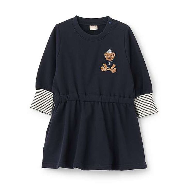 [Link] Bear Sagara One-Piece Dress,Navy, medium image number 0