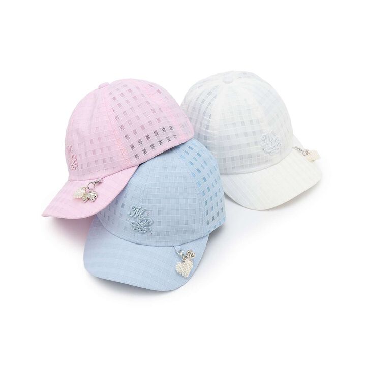Sheer Cap with Charm Attachment,White, medium image number 6