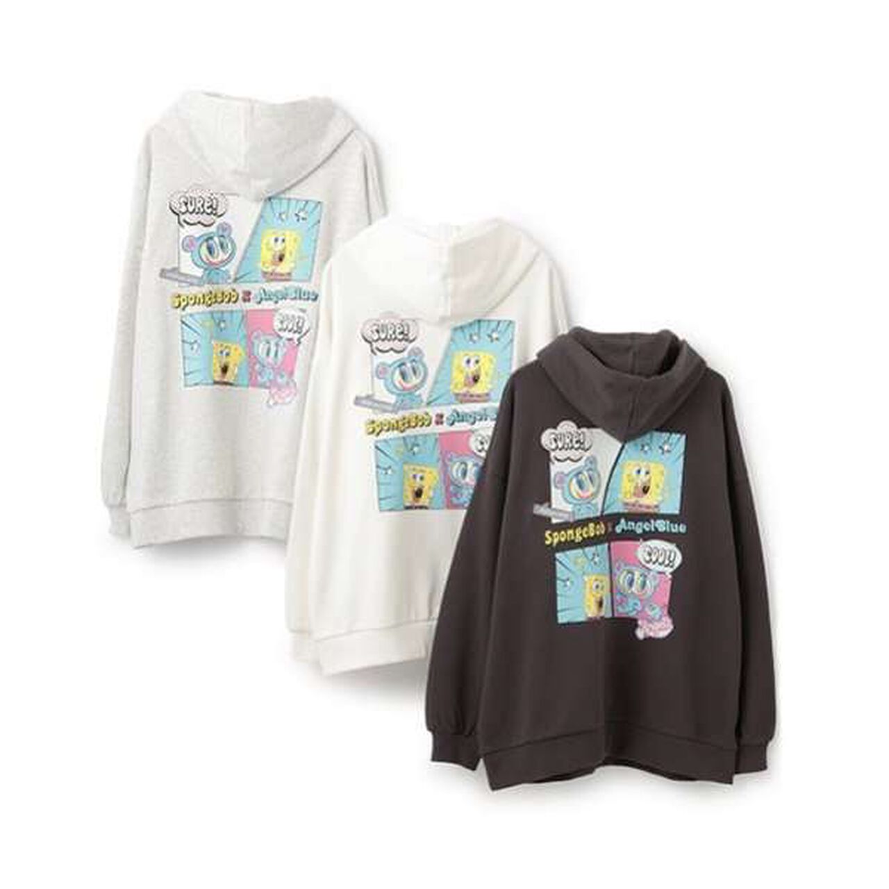 SpongeBob Angel Blue Hoodie,Off white, large image number 10