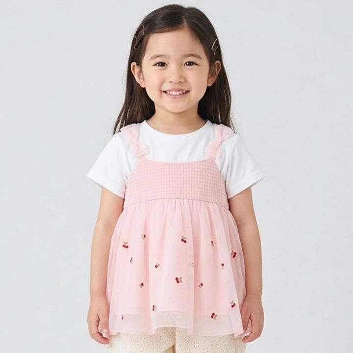 Cherry Embroidery Docking Tunic,, medium