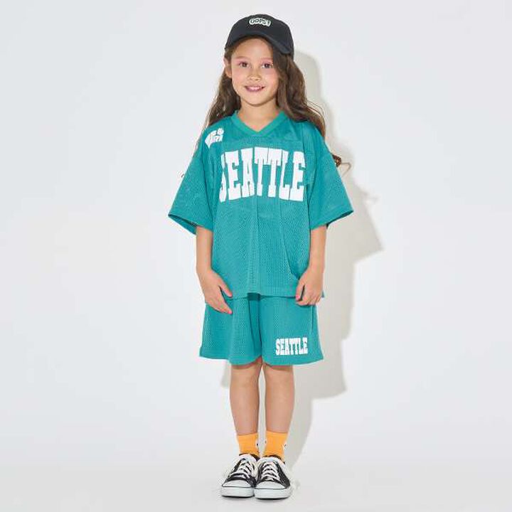 [Set Up Compatible] Mesh Half Pants,Silver gray, medium image number 5