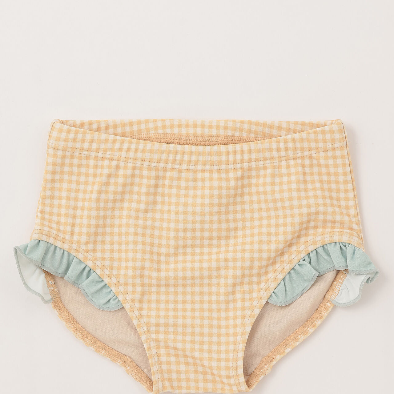 [SWIM] Baby Fruit Print Bikini with Cap,Yellow, large image number 7
