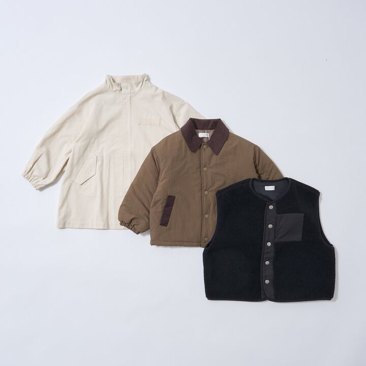 Free Combination Series Corduroy Collar Puff Jacket,Khaki, medium image number 16