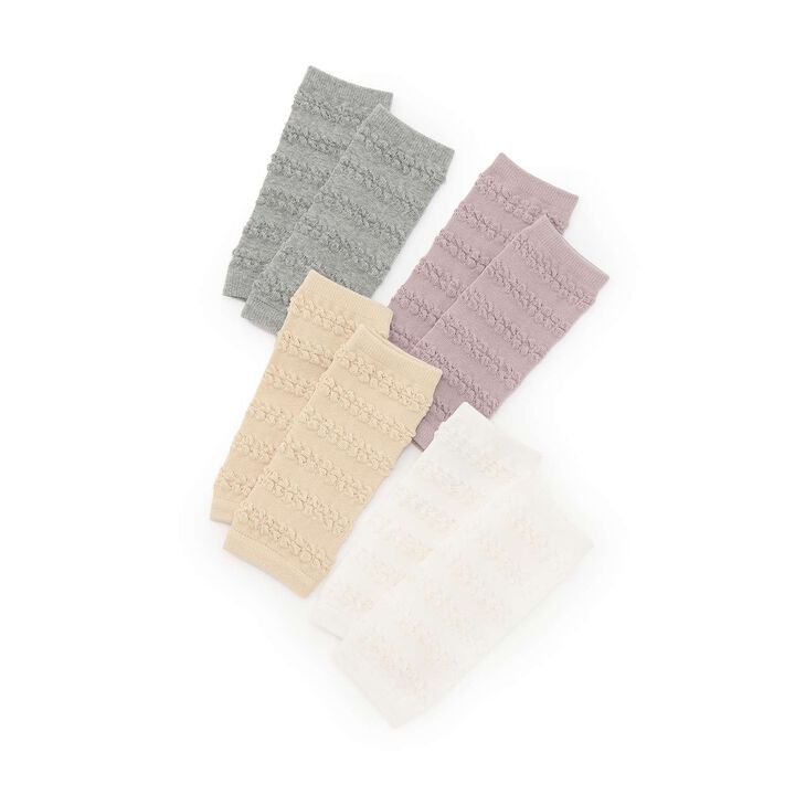 Poko Poko Leg Warmers,Pearl white, medium image number 4