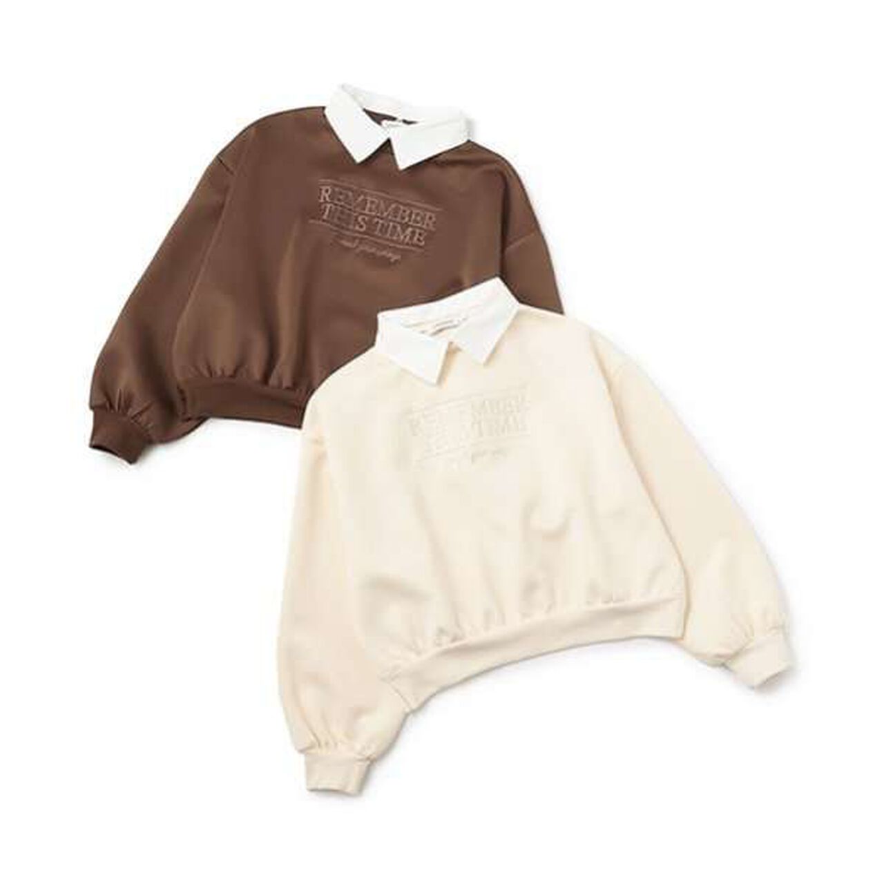 Collared Boxy Pullover,Mocha tea, large image number 14