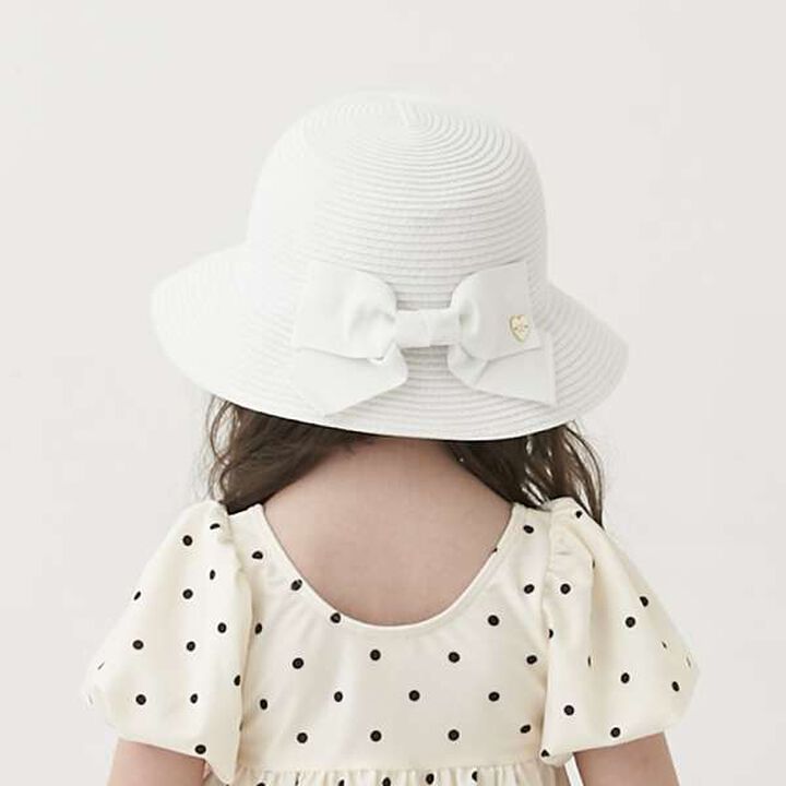 Foldable Ribbon Hat,Ivory, medium image number 0