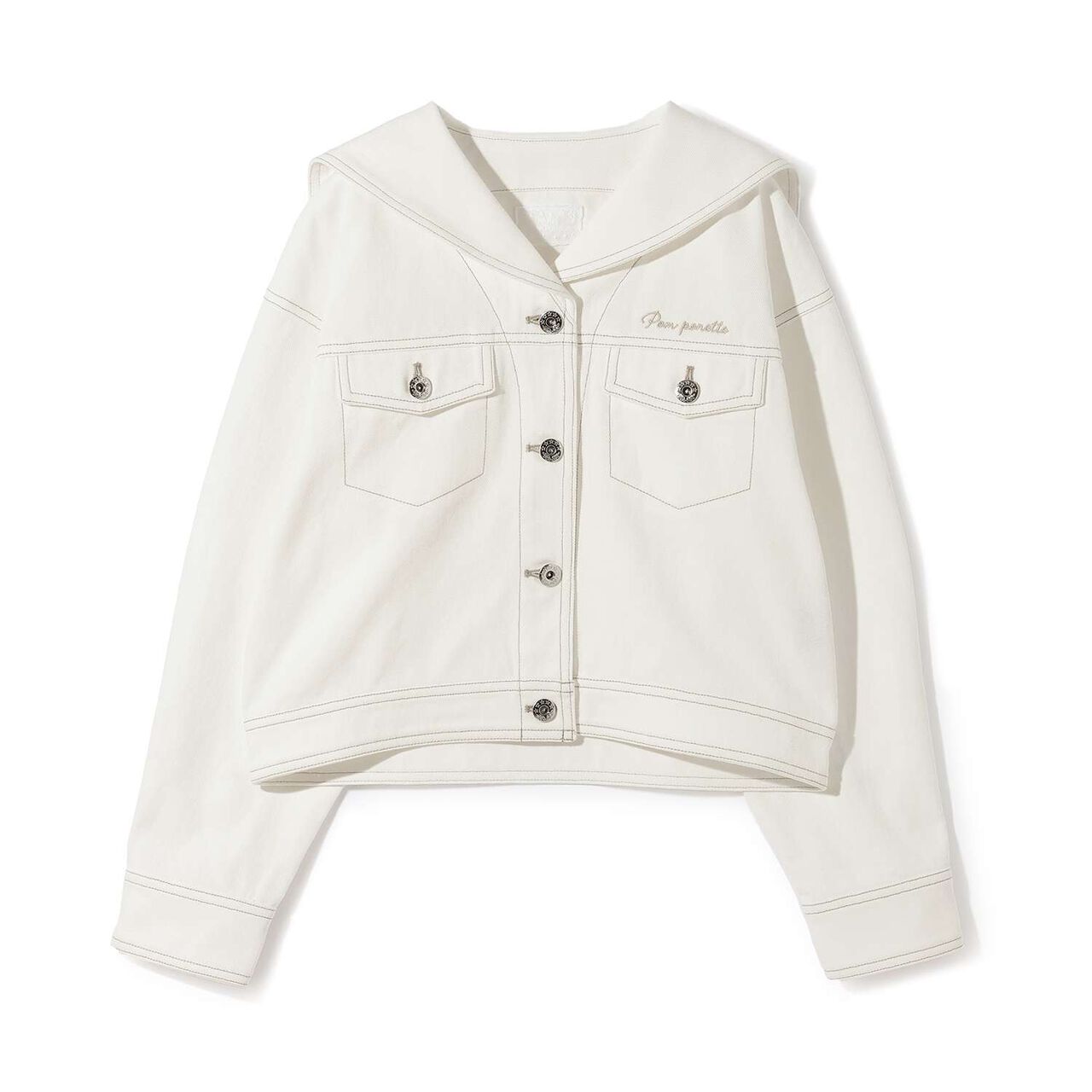 [Sailor Denim Jacket] [Available in 130cm],Navy, large image number 10