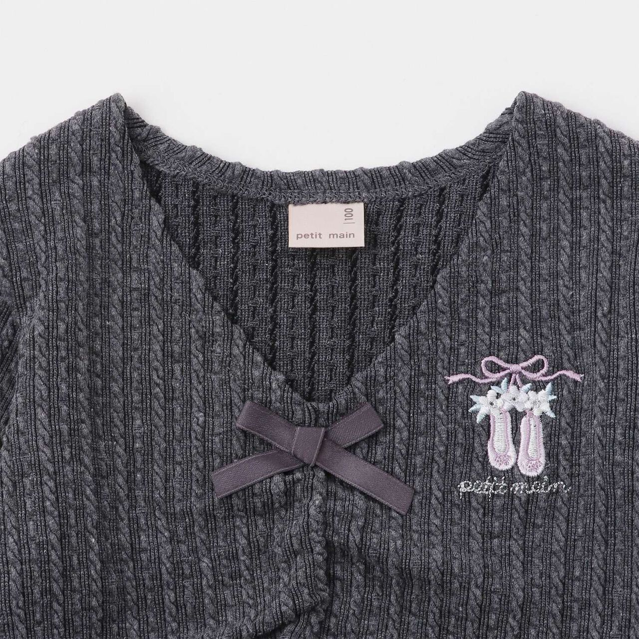 Ballet Jacquard Top,Charcoal gray, large image number 12