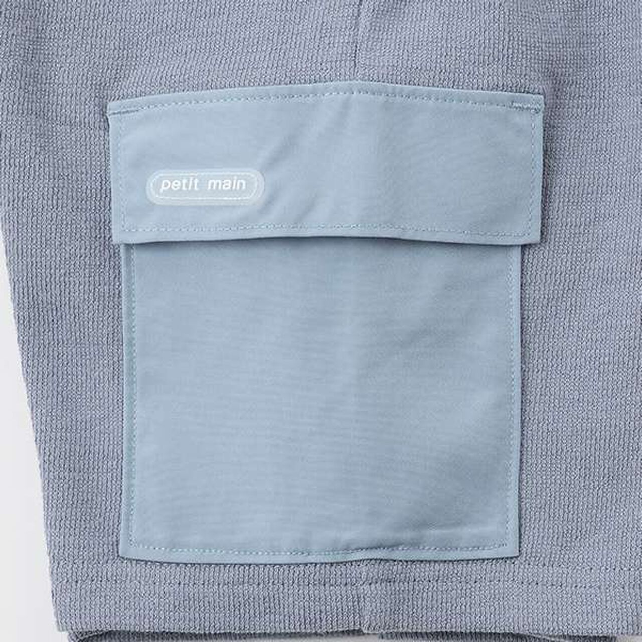 Cut Half Pants with Pockets,Blue, large image number 13