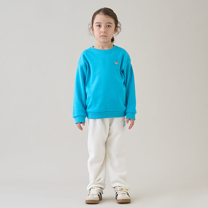 Fleece Pullover with Single-Point Embroidery,Black, medium image number 8