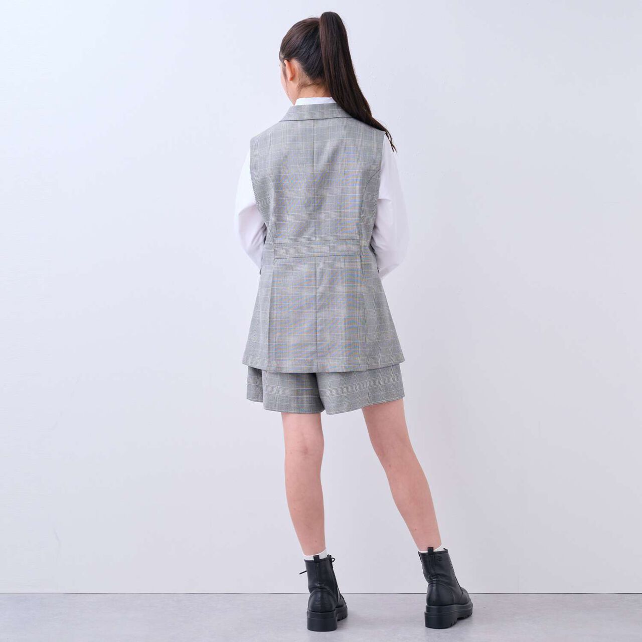 [Graduation Attire] [5-Piece Set] Gilet Jacket Coordination Set,Black, large image number 31