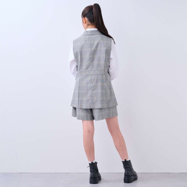 [Graduation Attire] [5-Piece Set] Gilet Jacket Coordination Set,Black, medium image number 31