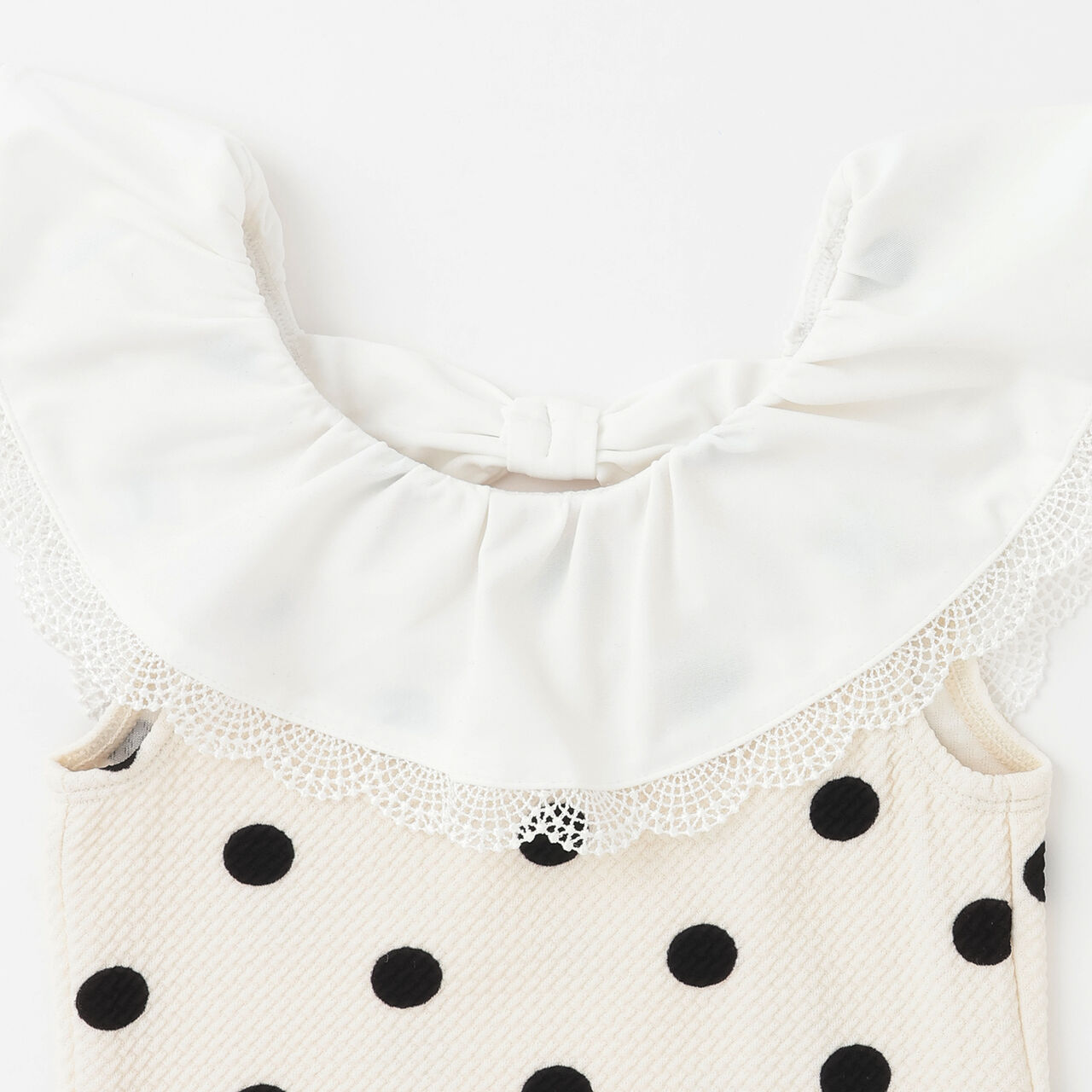 [SWIM] Dot Lace Frill Tankini,Light khaki, large image number 9