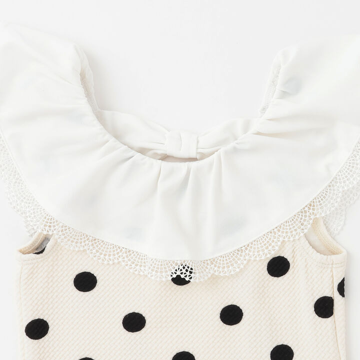 [SWIM] Dot Lace Frill Tankini,Light khaki, medium image number 9