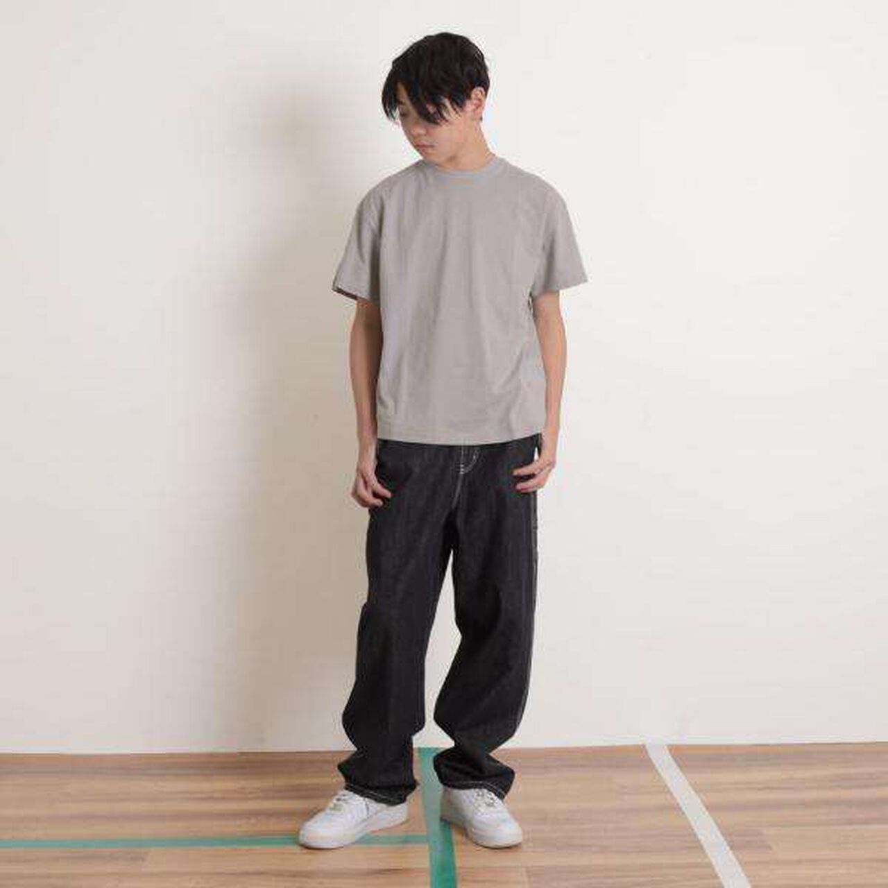 Balloon Peplum T-Shirt,Light blue, large image number 16