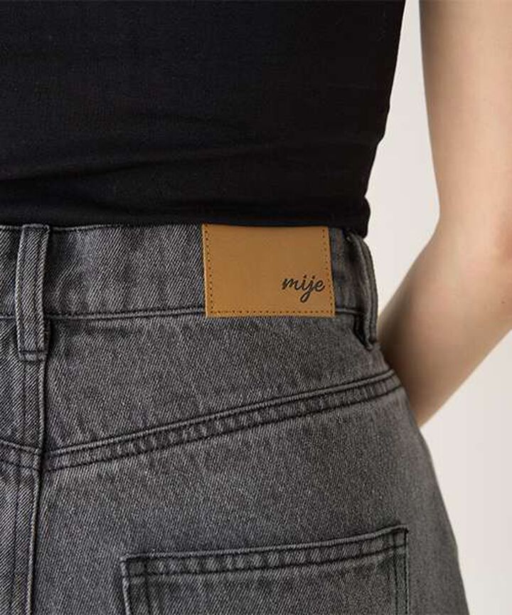 Tack Denim Wide Pants,Gray, medium image number 12