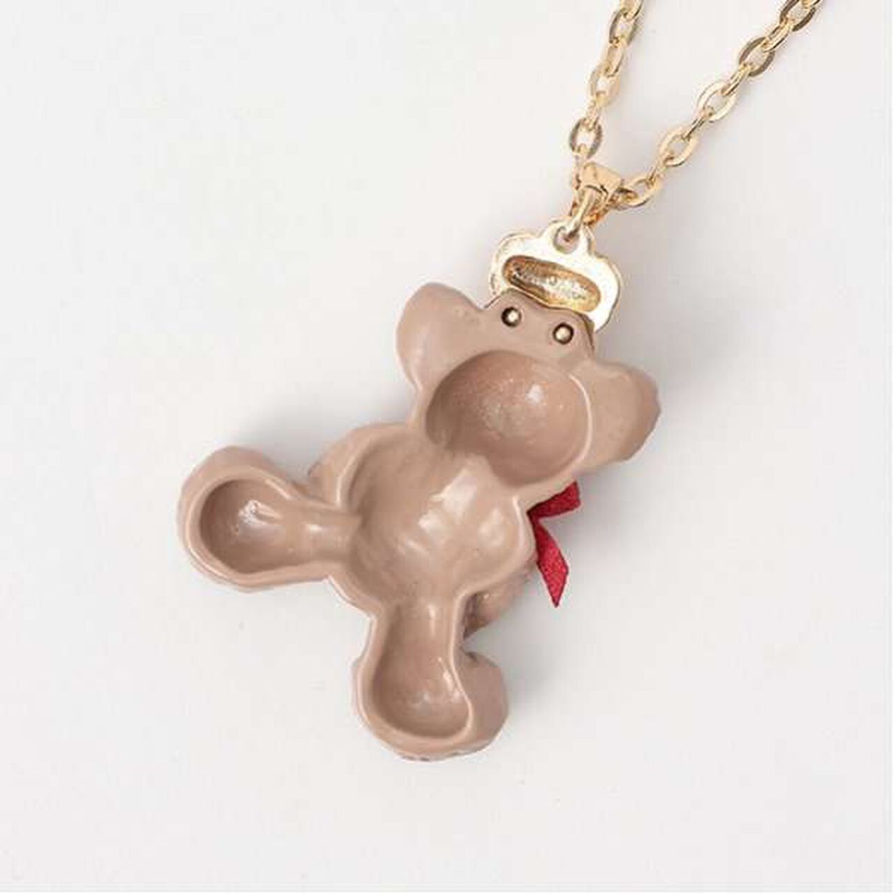 Bear Chocolate Necklace,Light beige, large image number 5