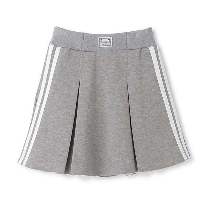 Jersey Skirt & Lace Pants Set,Gray, medium image number 3