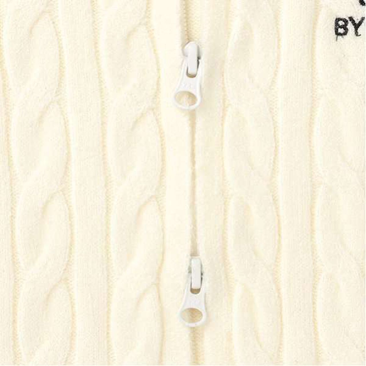 Double Zip Knit Cardigan,Gray, large image number 5