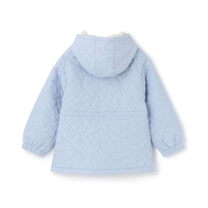 [Popular Item Restocked] Ribbon Quilted Bomber Jacket [Not Available at Physical Stores],Sax blue, medium image number 1
