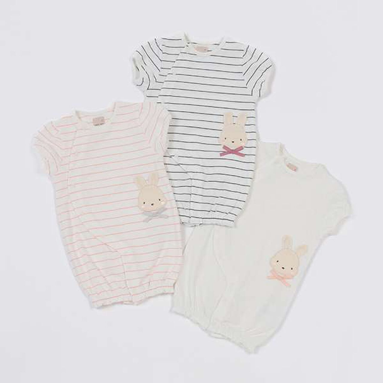 Bunny Appliqu&eacute; 2-Way Romper,Black, large image number 2